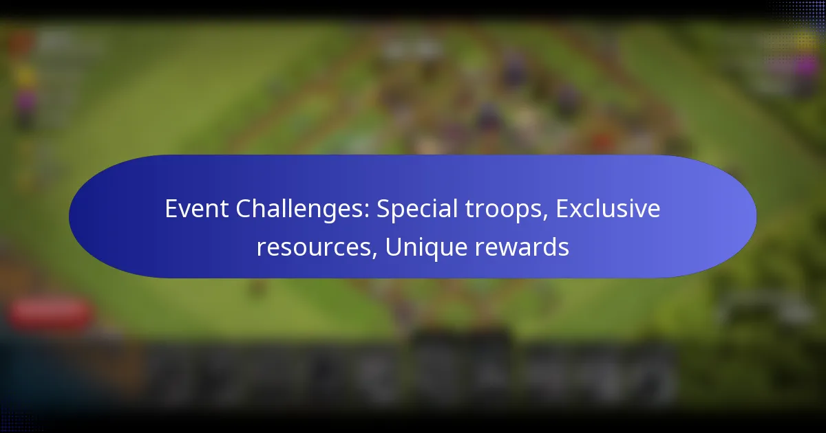 Read more about the article Event Challenges: Special troops, Exclusive resources, Unique rewards