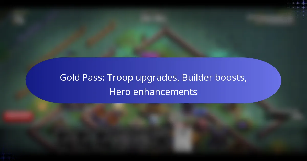 Read more about the article Gold Pass: Troop upgrades, Builder boosts, Hero enhancements