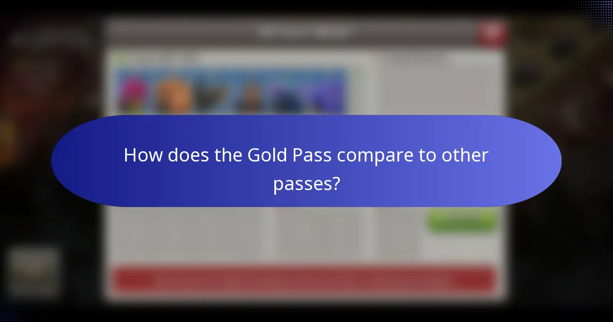 How does the Gold Pass compare to other passes?