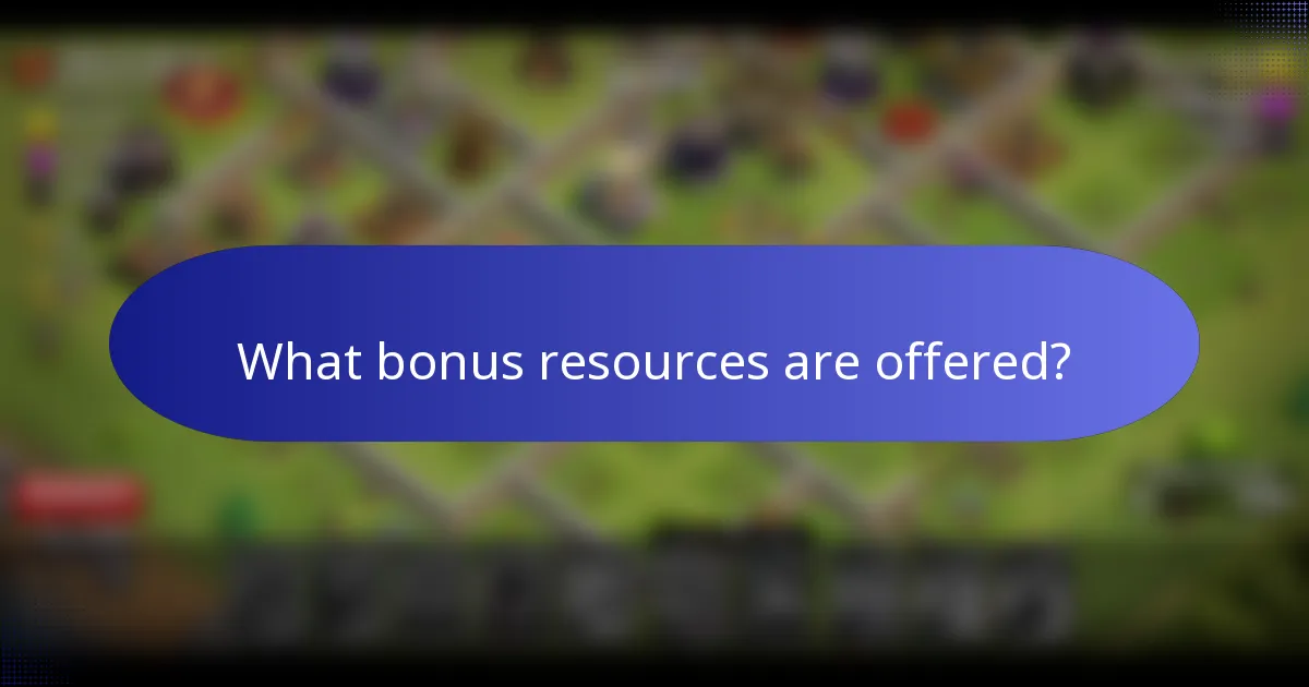 What bonus resources are offered?