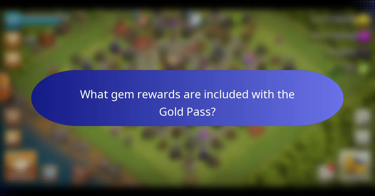 What gem rewards are included with the Gold Pass?