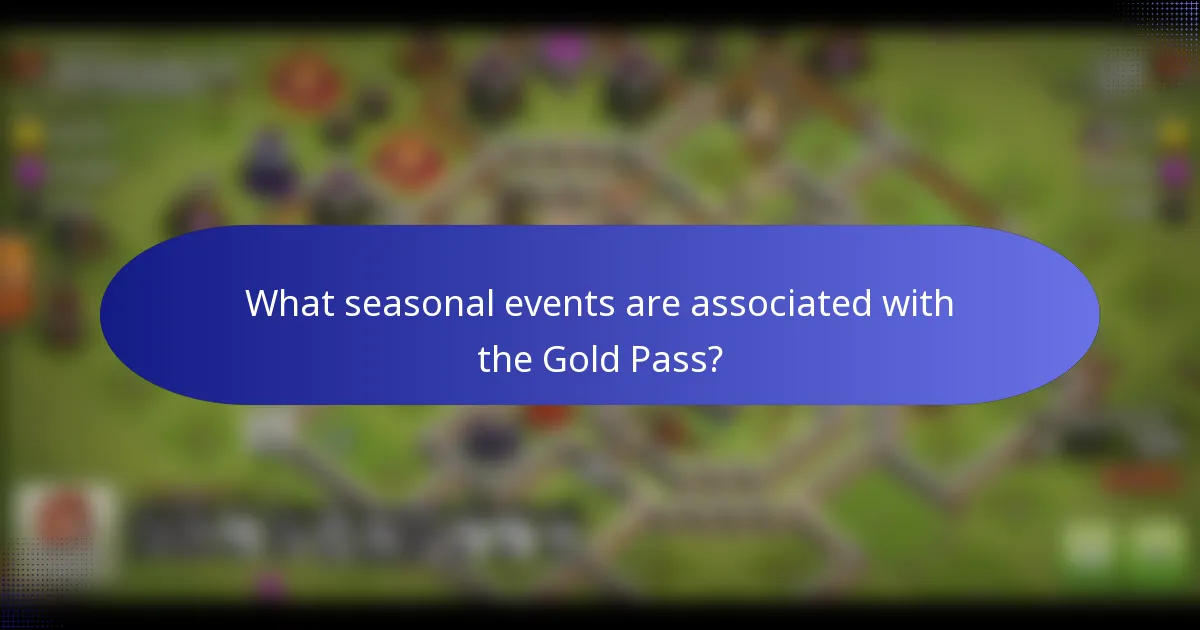 What seasonal events are associated with the Gold Pass?