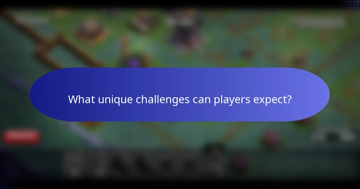 What unique challenges can players expect?